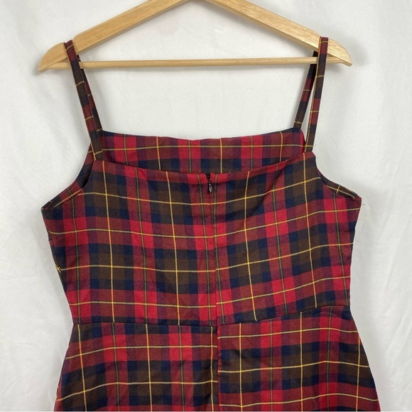 Nasty Gal Collection Women’s Plaid Mini Dress Size 8 - Picture 5 of 16